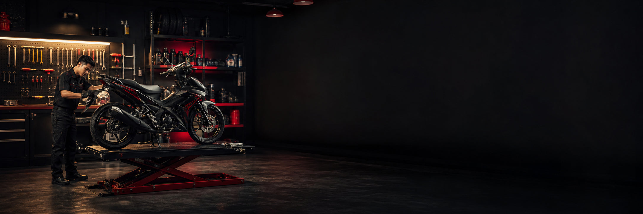 Motorcycle workshop